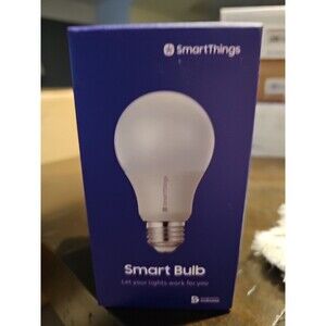 Samsung SmartThings GP-LBU019BBAWU 9W 2700K A19 Smart LED Bulb - White